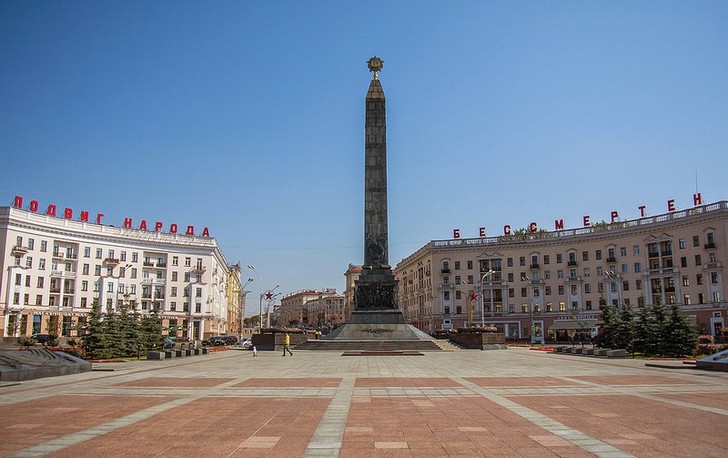 Площадь Победы в Минске.