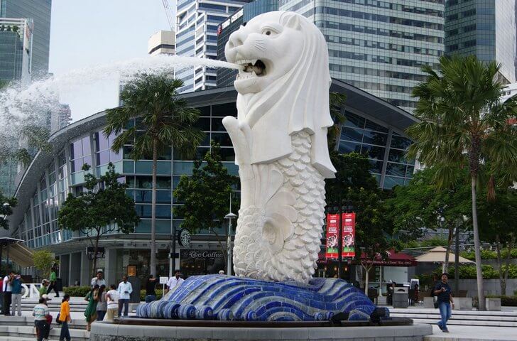 Мерлайон – символ Сингапура.