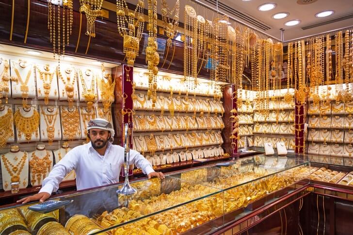 Золотой рынок в Дубае.