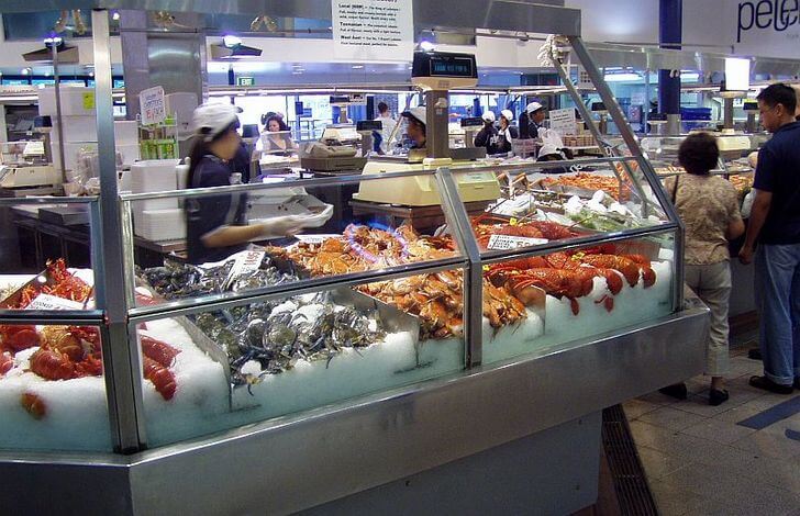 Сиднейский рыбный рынок.