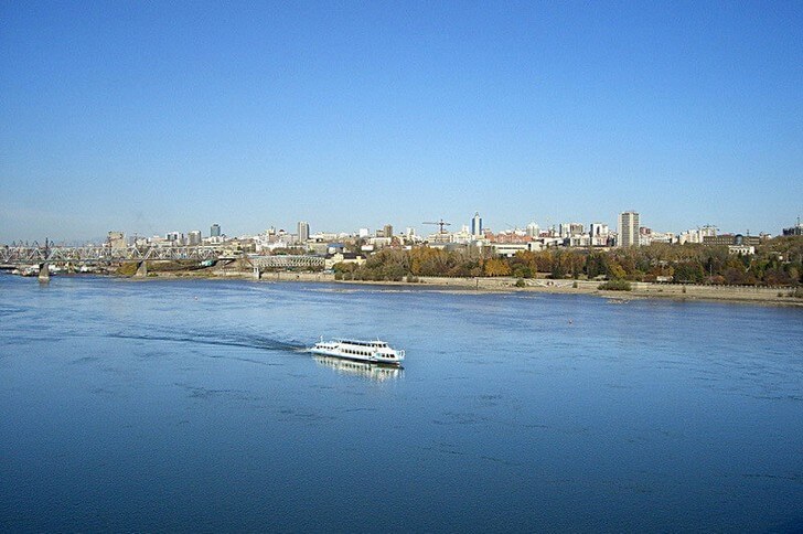 Река Обь и «Обское море».