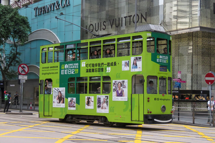 Гонконгский трамвай.