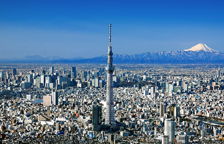 Башня Tokyo Skytree.