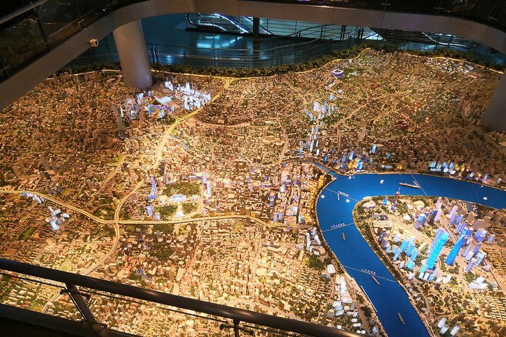 Выставочный центр Шанхайского городского планирования.