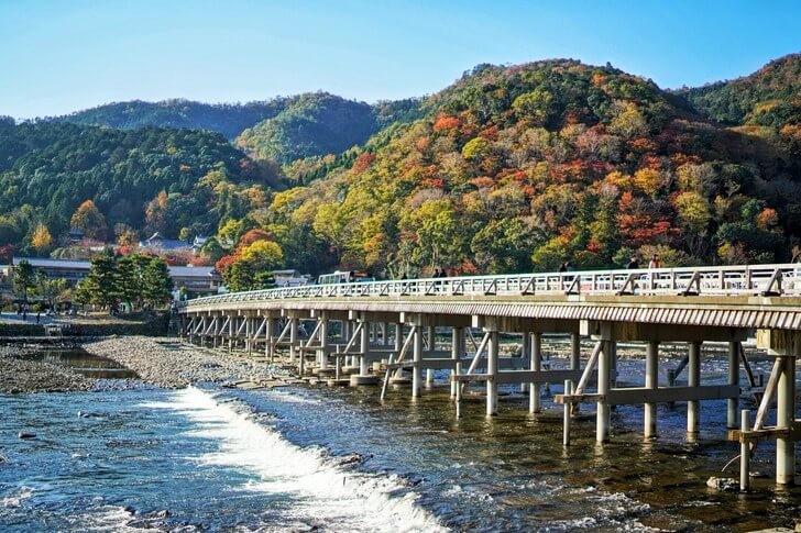 Мост Тогэцу-кё.
