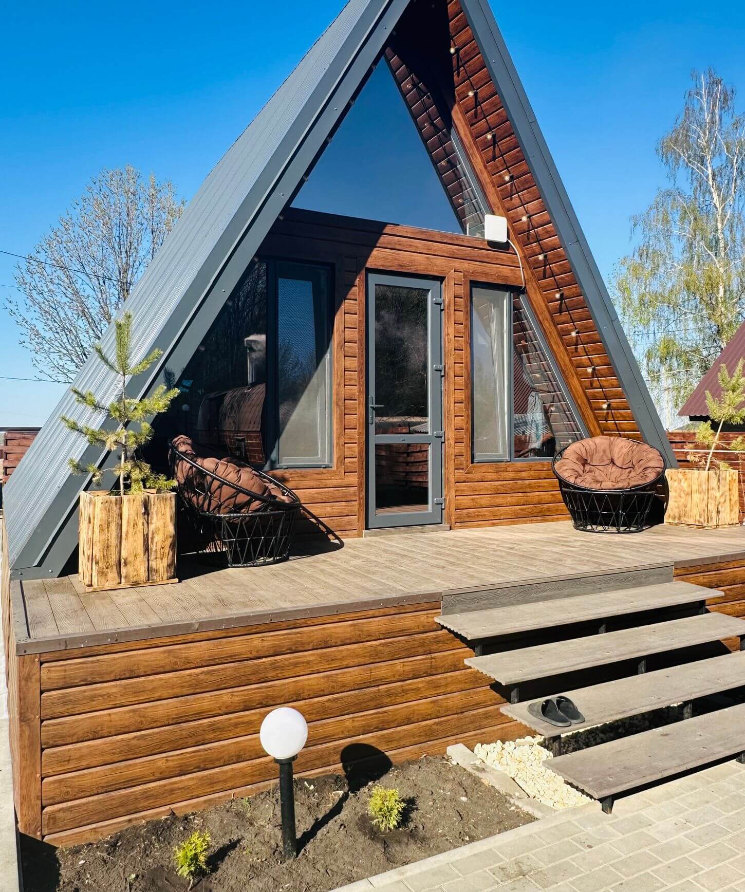 Домик с баней и сибирским чаном.